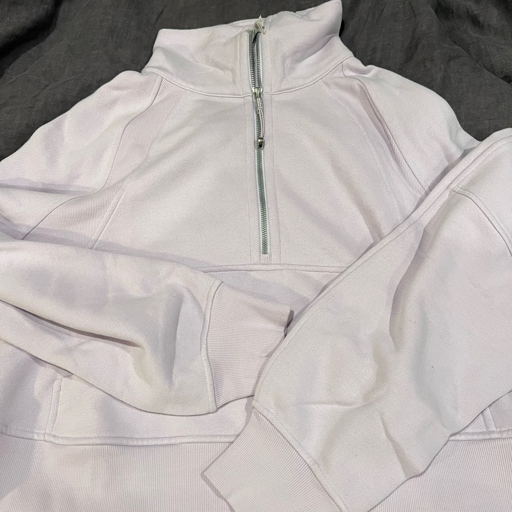 lavender dew funnel neck scuba lululemon m/l